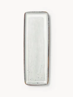 Fuente artesanal de gres Nordic Sand, 35 cm