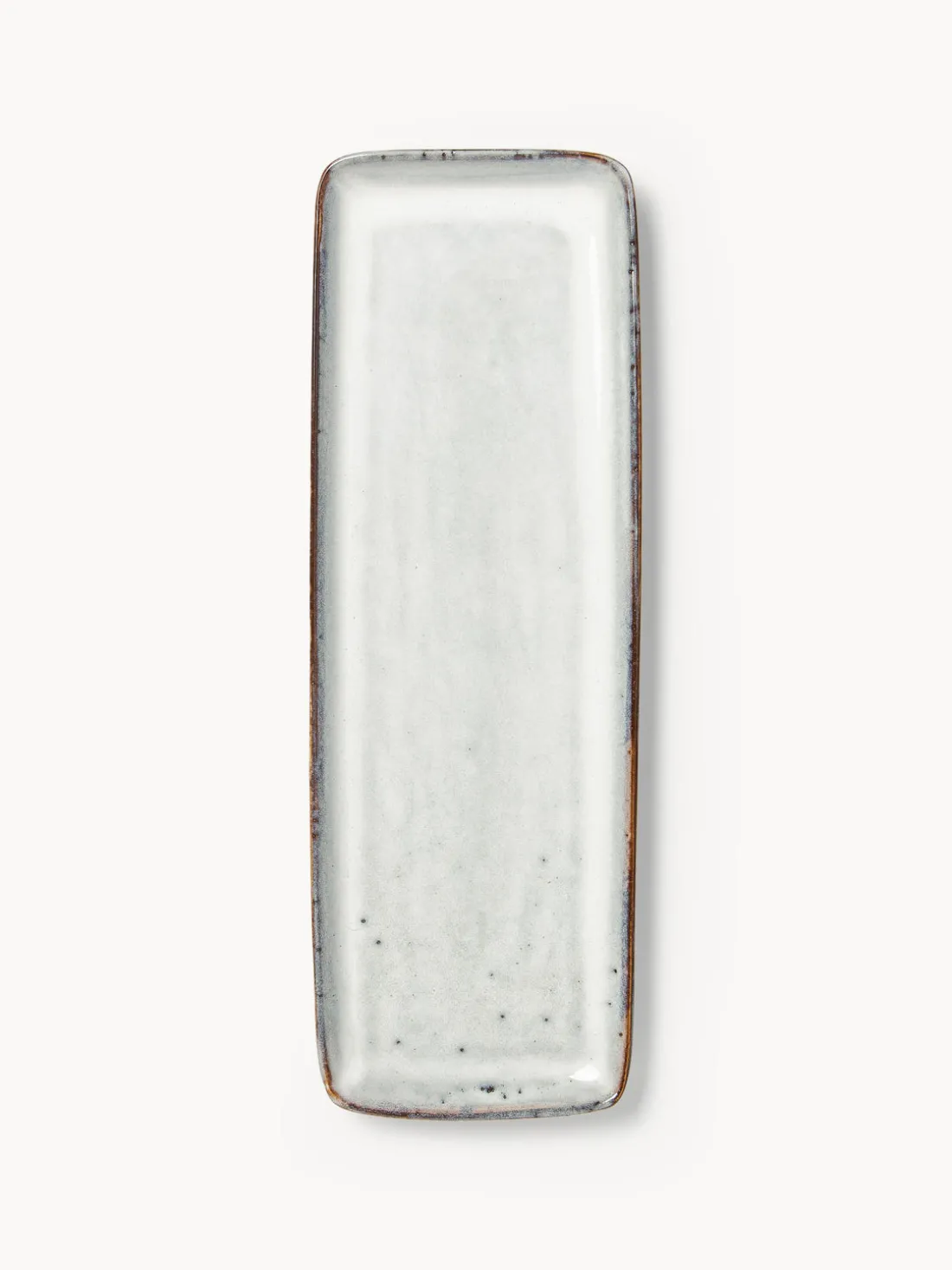 Fuente artesanal de gres Nordic Sand, 35 cm