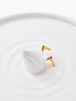 Fuente de cerámica artesanal Diving Duck