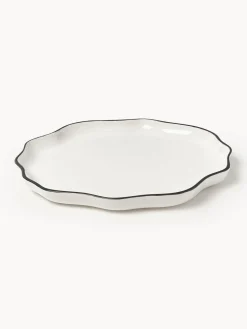 Fuente de porcelana con volantes Bia