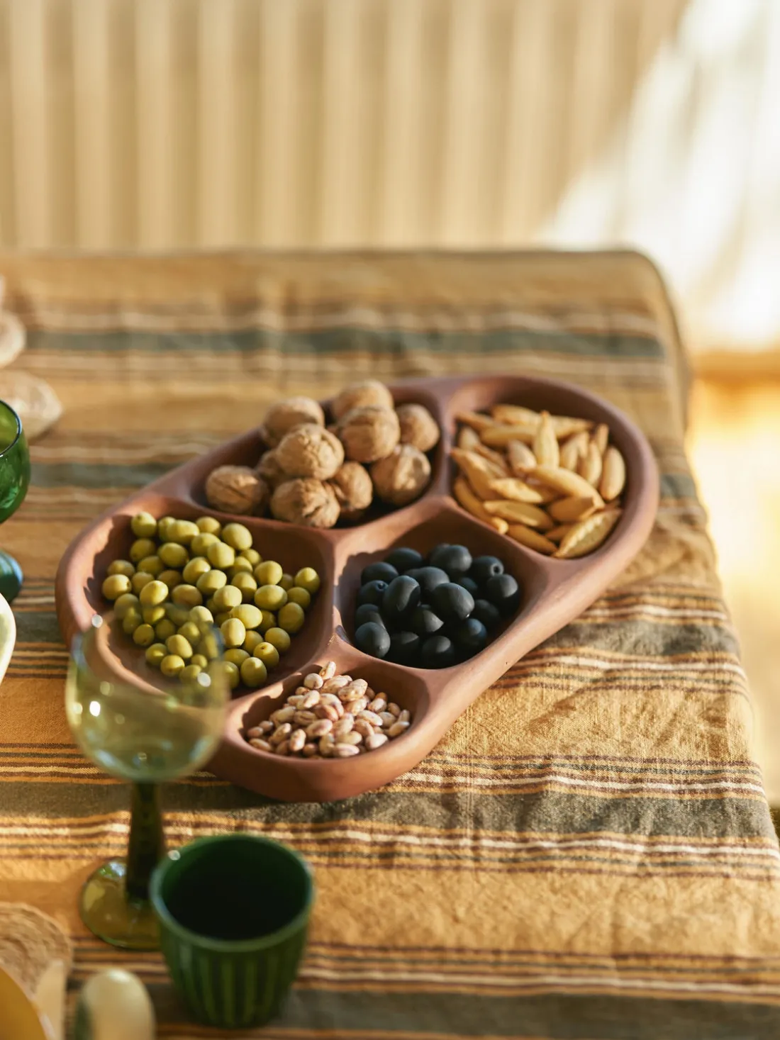 Fuente de servir artesanal de madera de acacia Tidy, 40 cm