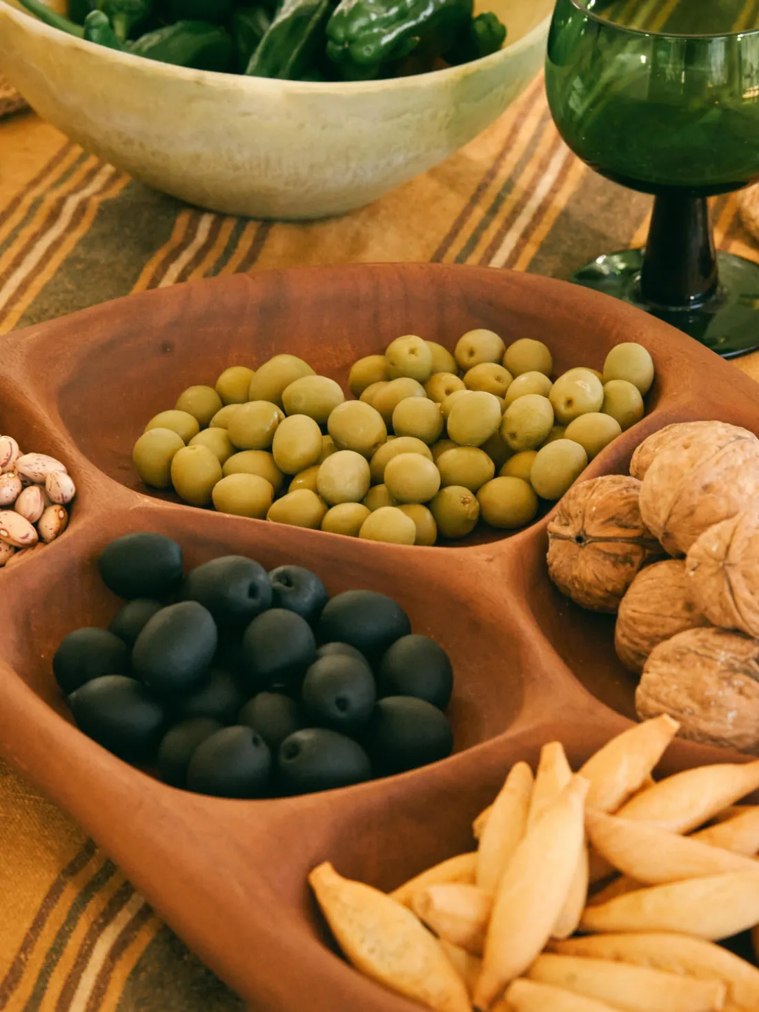 Fuente de servir artesanal de madera de acacia Tidy, 40 cm