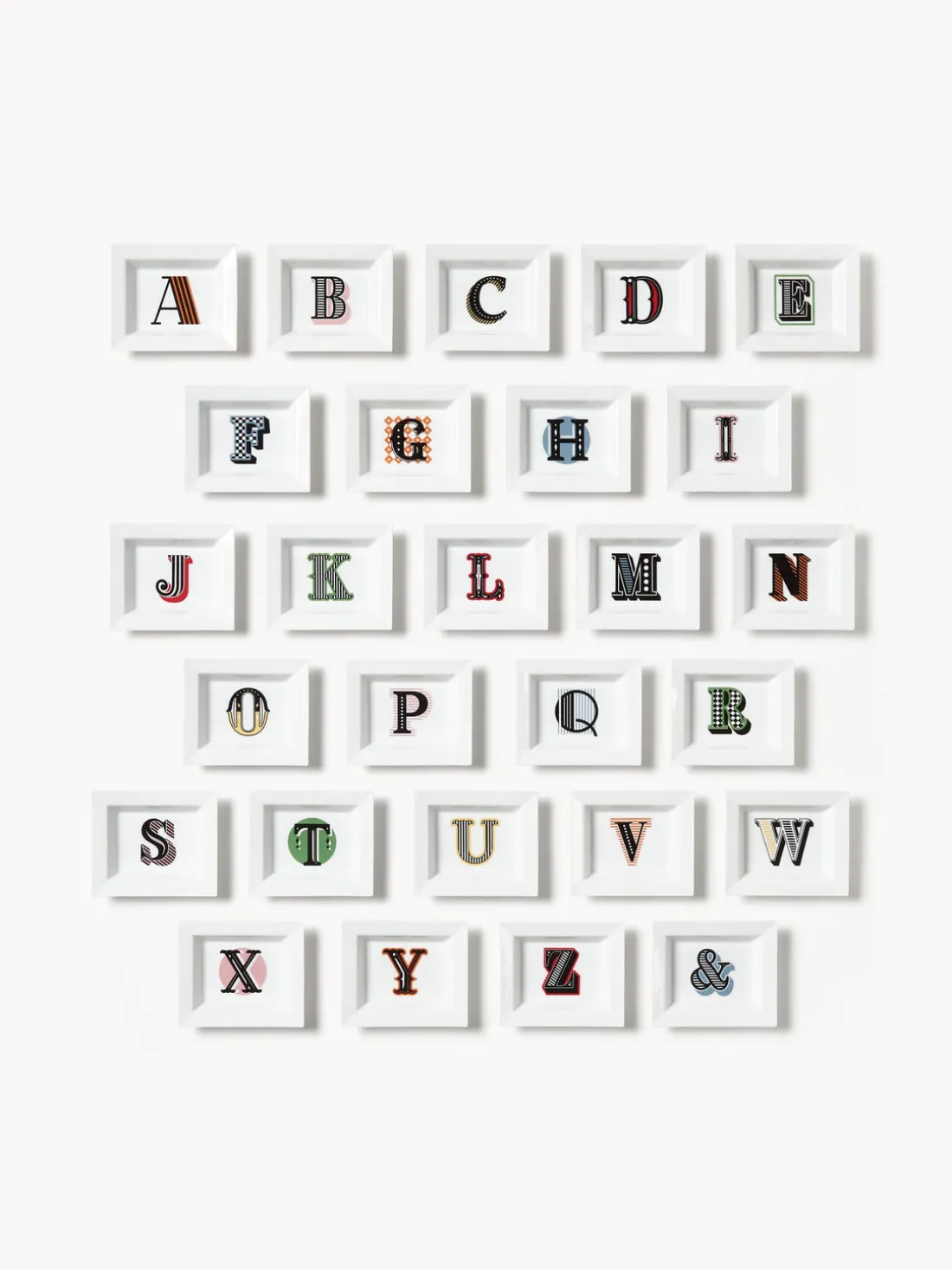 Fuente decorativa artesanal Westwing Collection | MEISSEN Initials