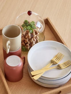 Fuente para postre artesanal Flora