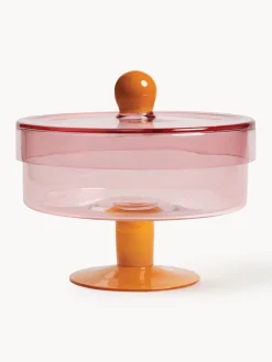 Fuente para postre de vidrio Duo