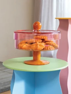 Fuente para postre de vidrio Duo