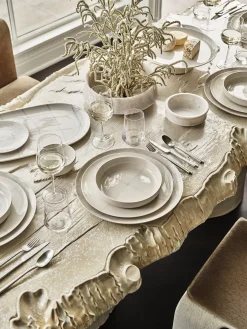 Fuente para tartas de porcelana con esmalte reactivo Zuma