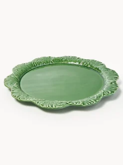 Fuente pintada a mano con tapa Cabbage