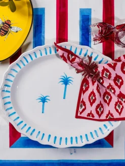 Fuente pintado a mano The Palms