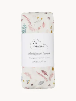 Funda cambiador de algodón orgánico Pressed Leaves