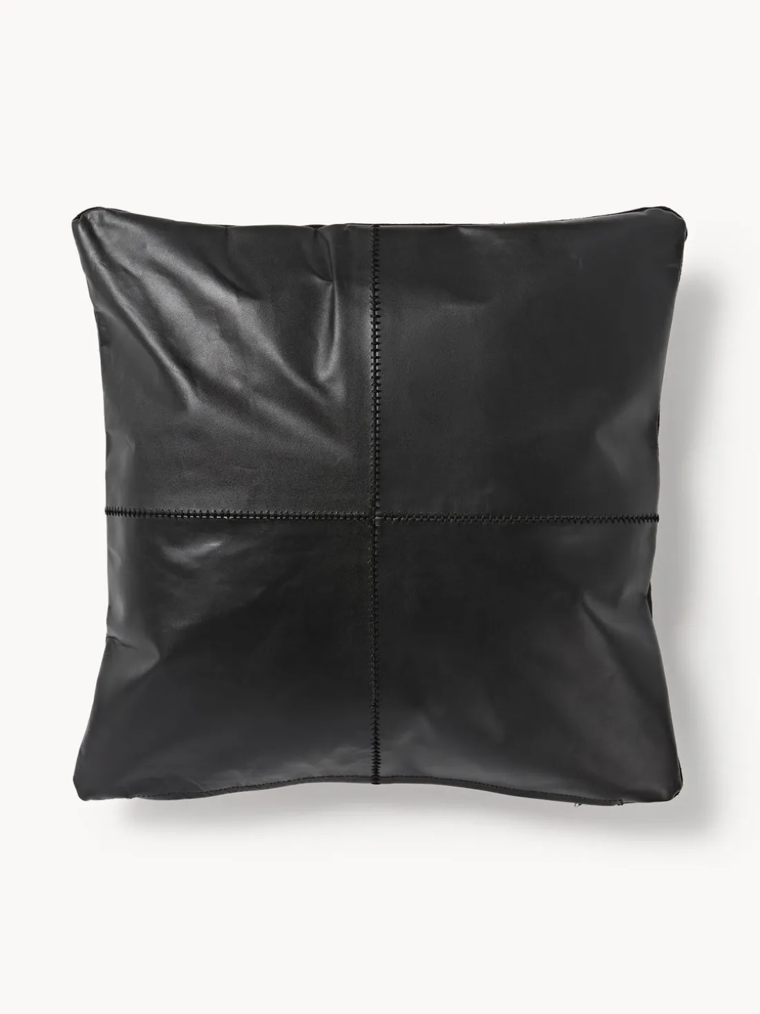 Funda de almohada artesanal de cuero Raven