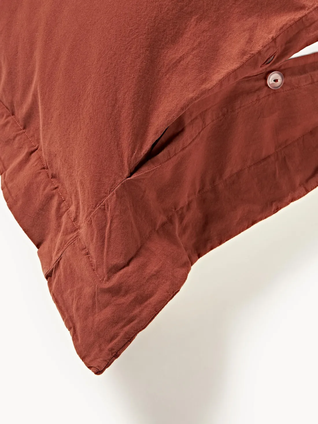 Funda de almohada con dobladillo texturizada Orville