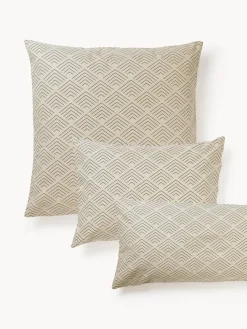 Funda de almohada de algodón estampado Milano