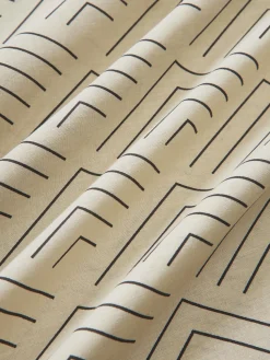 Funda de almohada de algodón estampado Milano