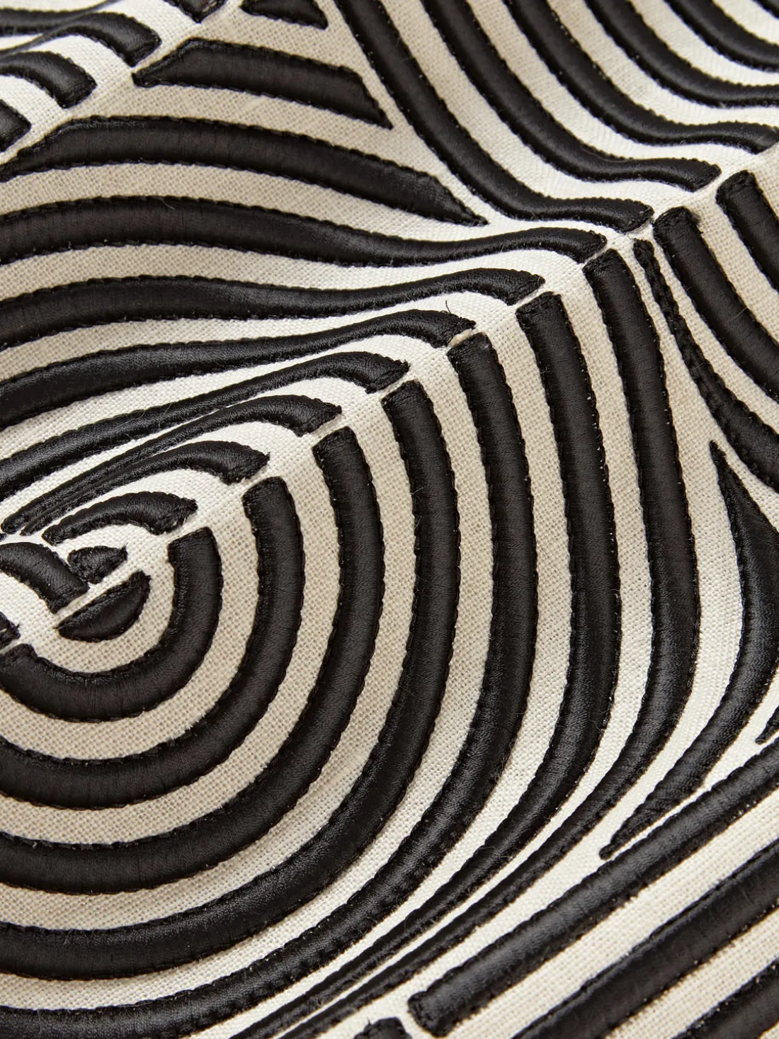 Funda de almohada de lino estampada Lexi