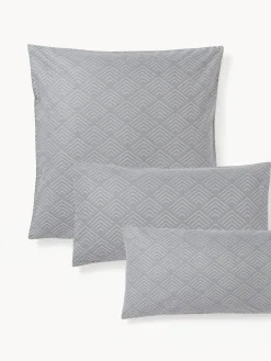 Funda de almohada estampada de algodón Milano