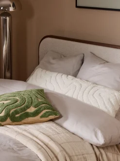 Funda de cojín alargada texturizada Mareva