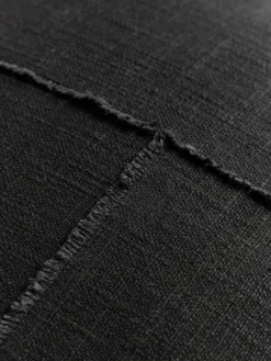 Funda de cojín artesanal con costura decorativa Terre