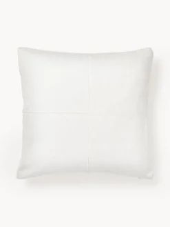 Funda de cojín artesanal con costura decorativa Terre