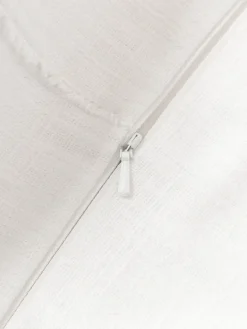 Funda de cojín artesanal con costura decorativa Terre