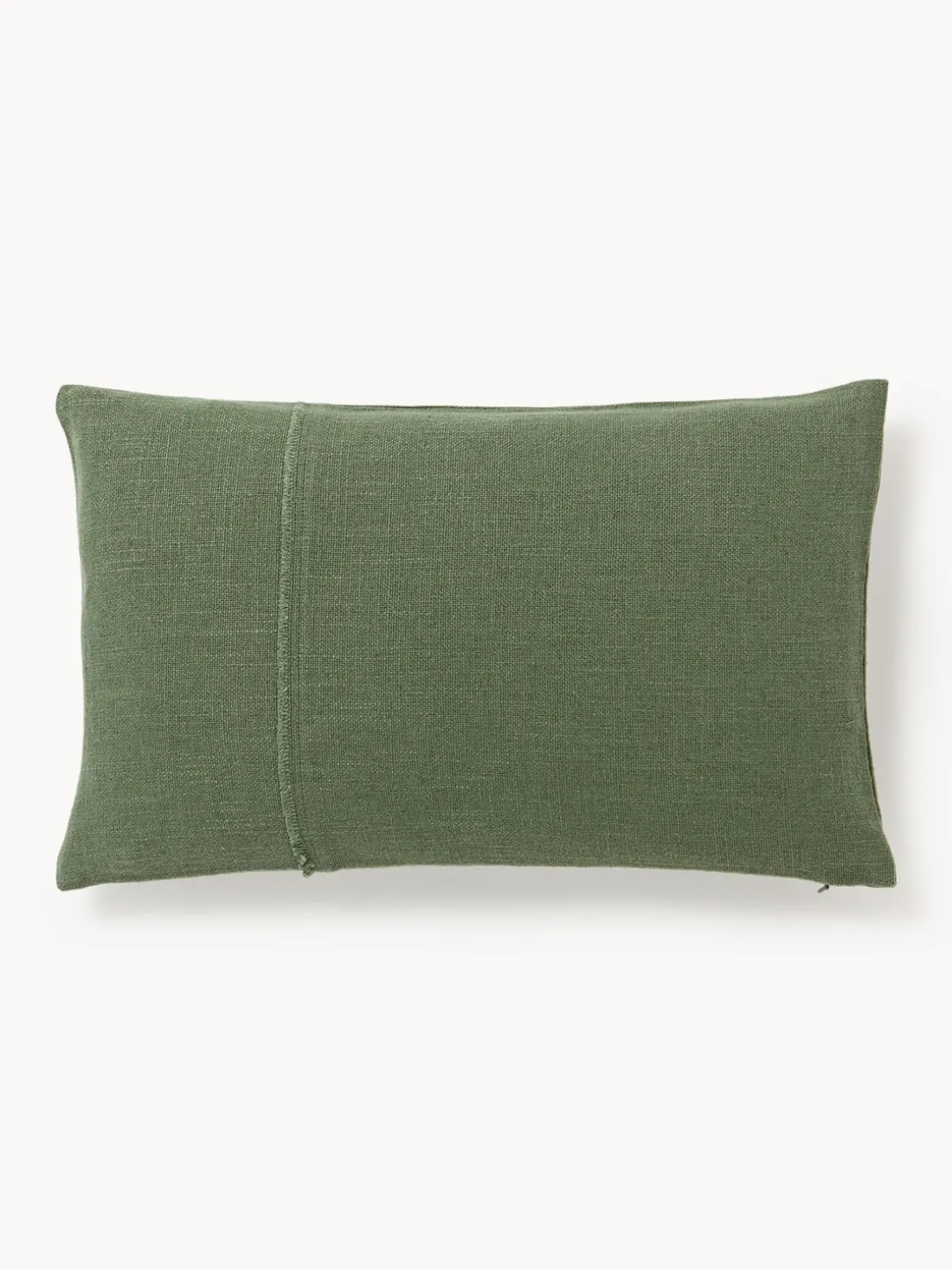 Funda de cojín artesanal con costura decorativa Terre