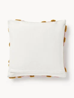 Funda de cojín artesanal con tejido capitoné Jiri