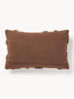 Funda de cojín artesanal con tejido capitoné Jiri