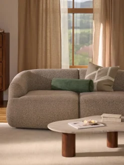 Funda de cojín artesanal con motivos geométricos Asta