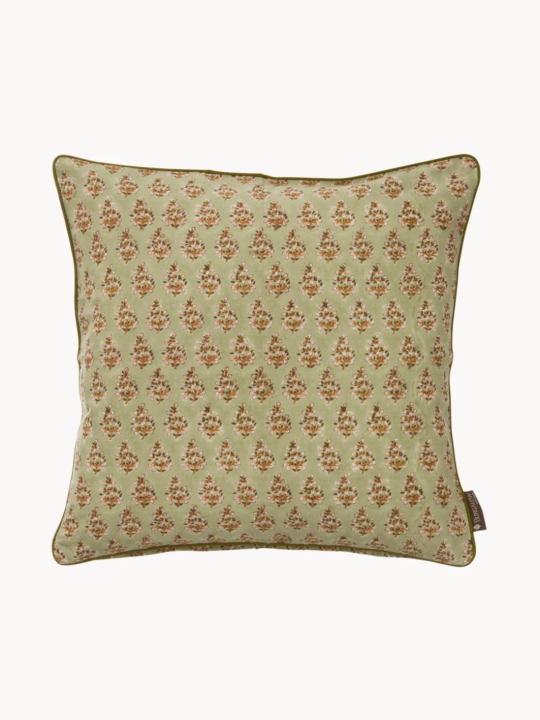 Funda de cojín artesanal con diseño floral Honey