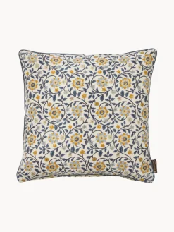 Funda de cojín artesanal con diseño floral Honey