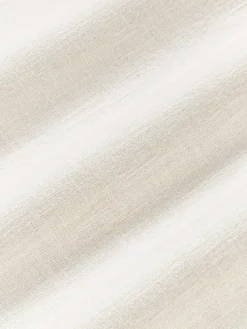 Funda de cojín artesanal de algodón con costuras decorativas Terre