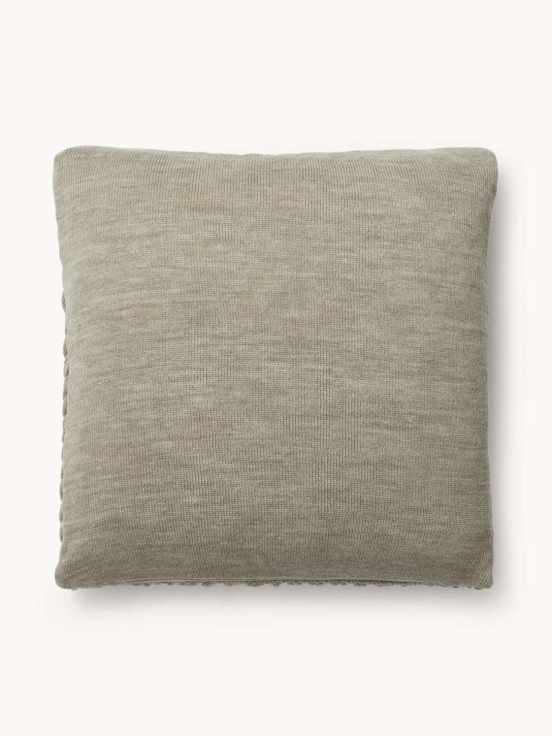 Funda de cojín artesanal de punto grueso Adyna