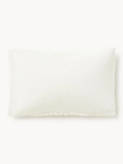 Funda de cojín artesanal de punto grueso Adyna Ow 30x50