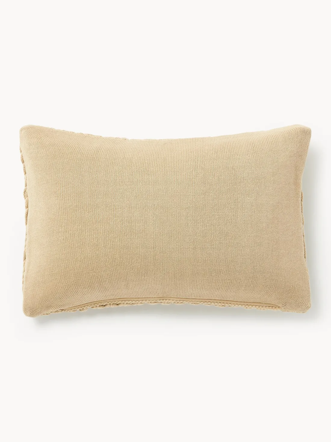 Funda de cojín artesanal de punto grueso Adyna