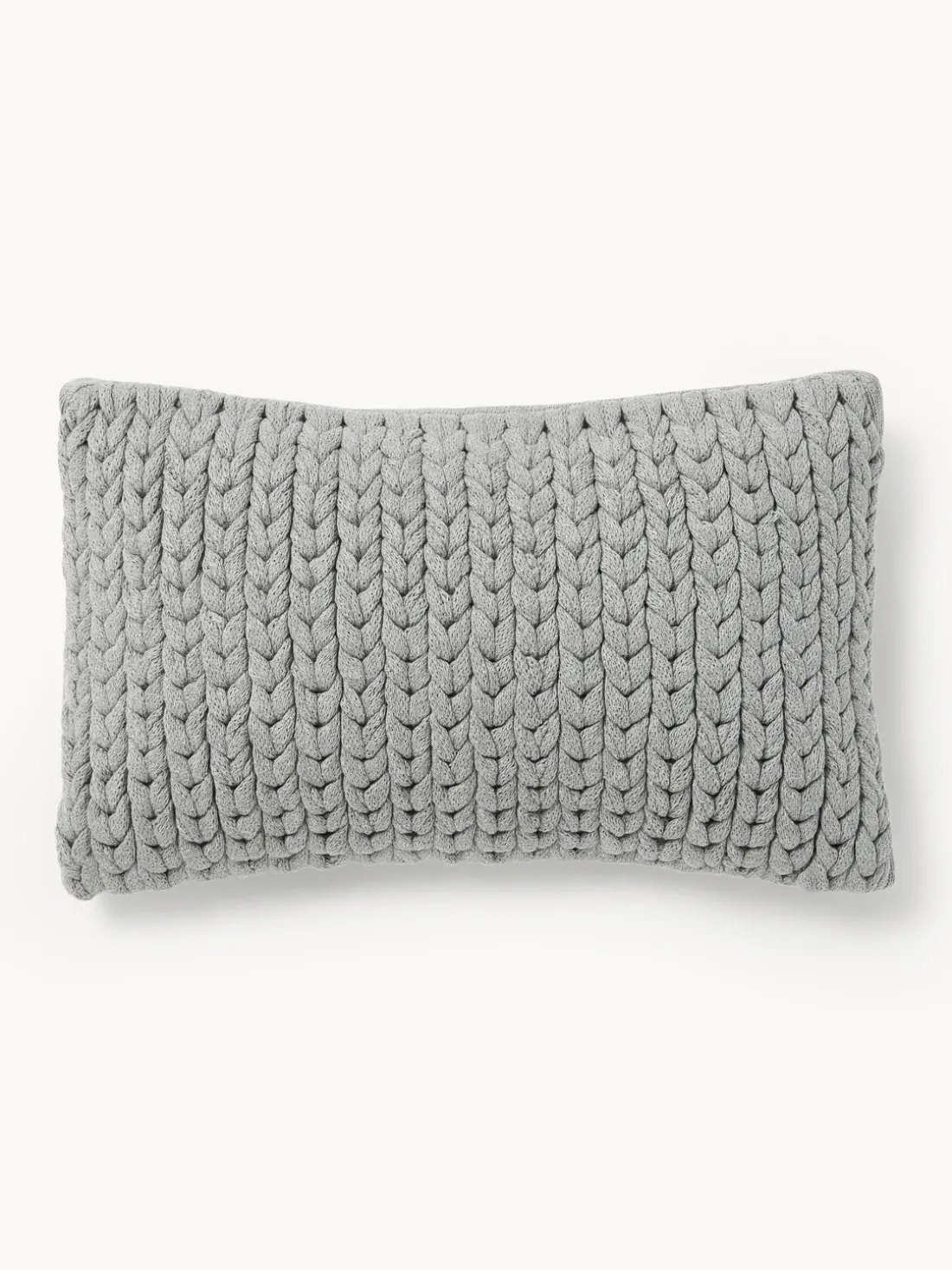 Funda de cojín artesanal de punto grueso Adyna