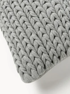 Funda de cojín artesanal de punto grueso Adyna