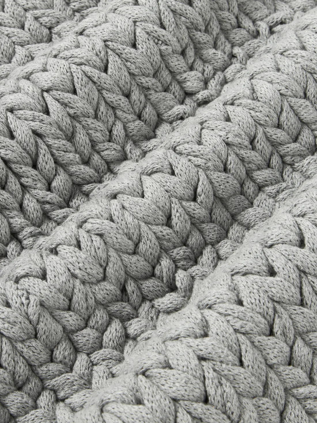 Funda de cojín artesanal de punto grueso Adyna