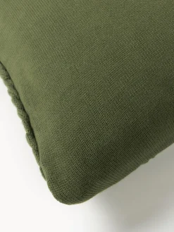 Funda de cojín artesanal de punto grueso Adyna