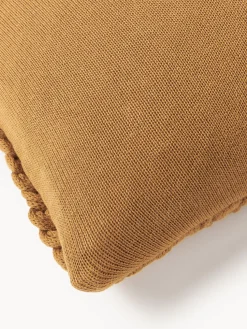 Funda de cojín artesanal de punto grueso Adyna