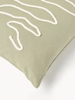 Funda de cojín artesanal de algodón ecológico Jot