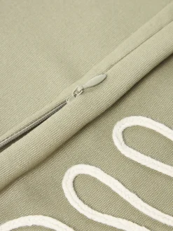 Funda de cojín artesanal de algodón ecológico Jot