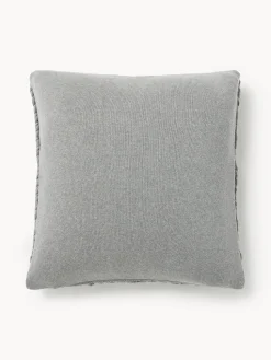 Funda de cojín artesanal de punto grueso Adyna