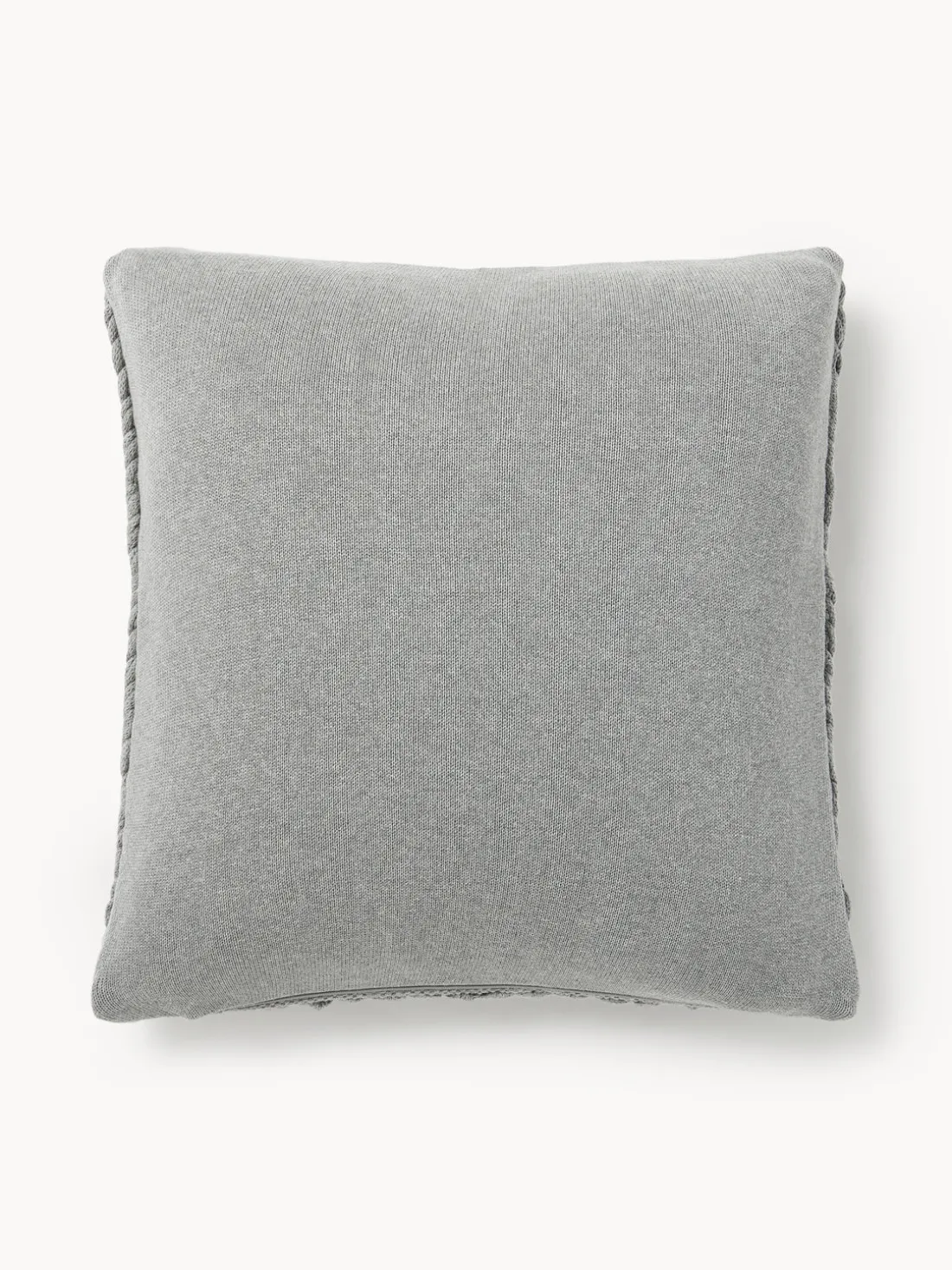 Funda de cojín artesanal de punto grueso Adyna