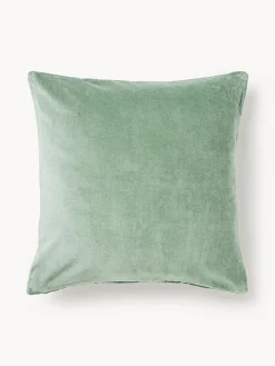 Funda de cojín bordada con estampado geométrico Verina