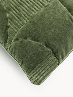 Funda de cojín bordada con estampado geométrico Verina