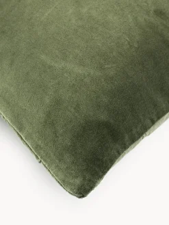 Funda de cojín bordada con estampado geométrico Verina