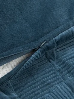 Funda de cojín bordada con estampado geométrico Verina