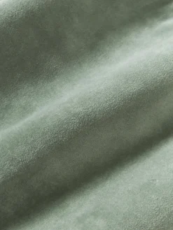 Funda de cojín bordada de terciopelo con flecos Onyx