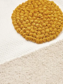 Funda de cojín bordada de algodón texturizada Izad