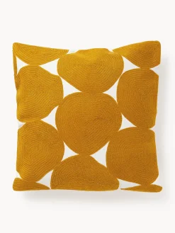 Funda de cojín bordada de algodón Bardia